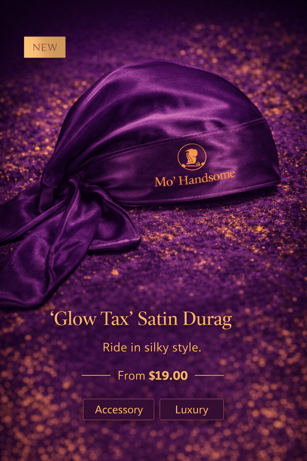 "Glow Tax" Satin Durag